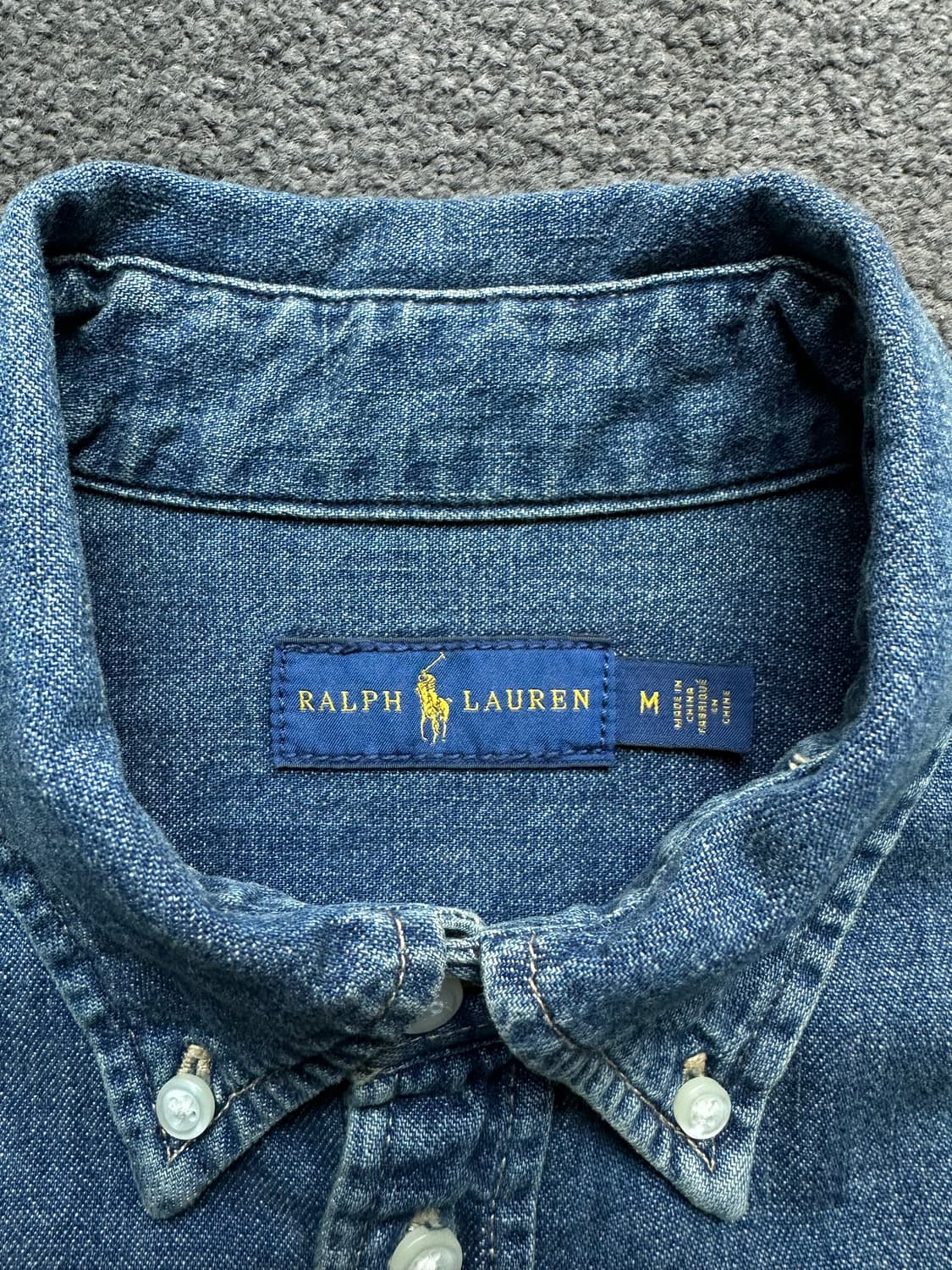 랄프로렌 데님 셔츠 원피스 M 상품이미지3