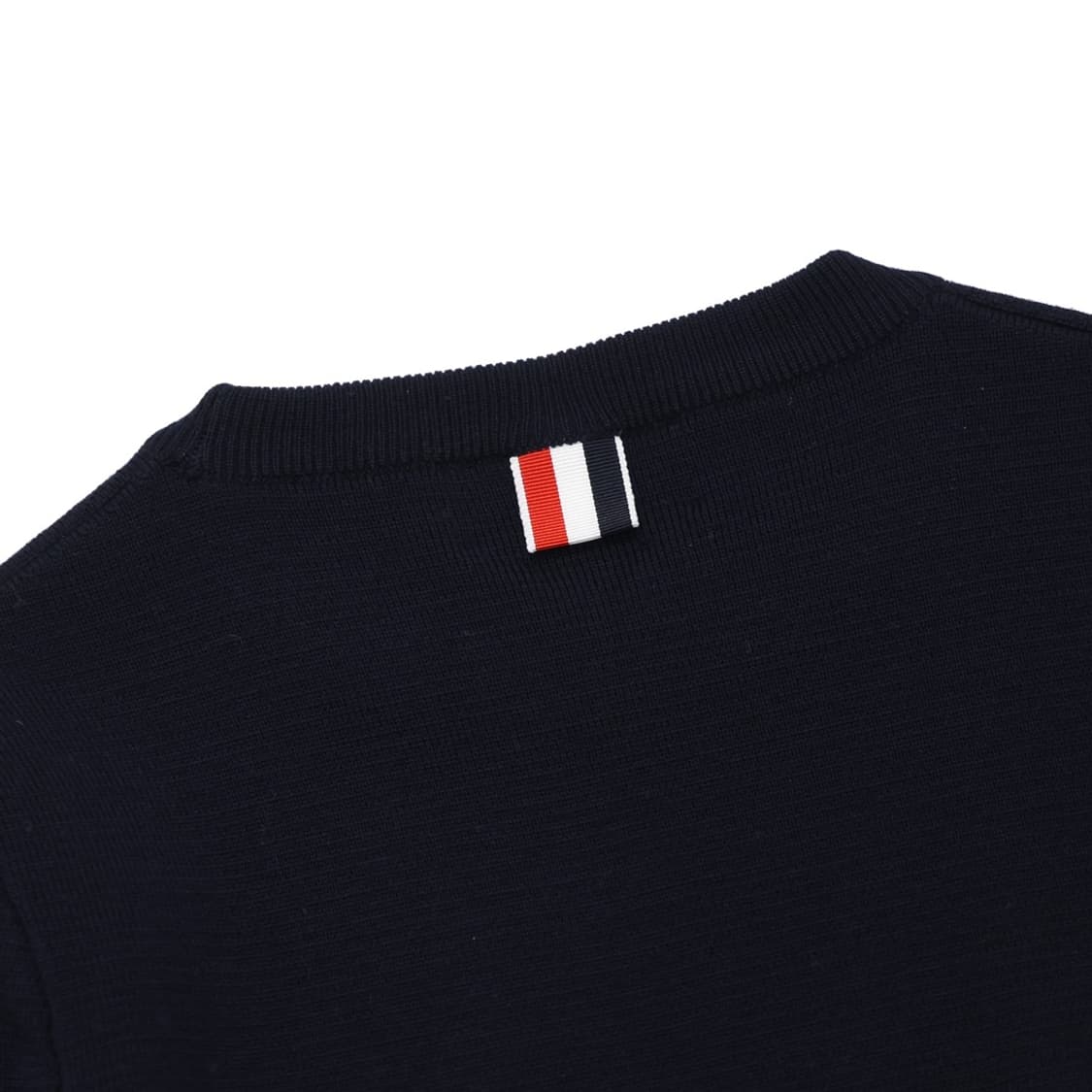 톰브라운 FKA239A 사선 밀라노 스티치 크루넥 울 네이비 상품이미지4