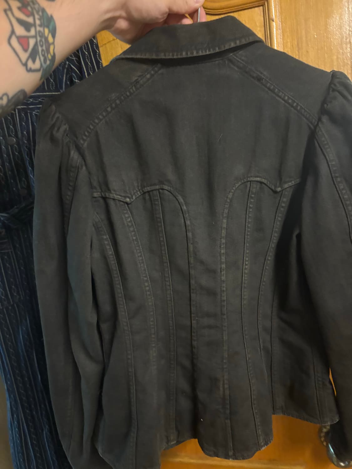 RRL 더블 브레스트 블랙 데님 재킷 상품이미지3