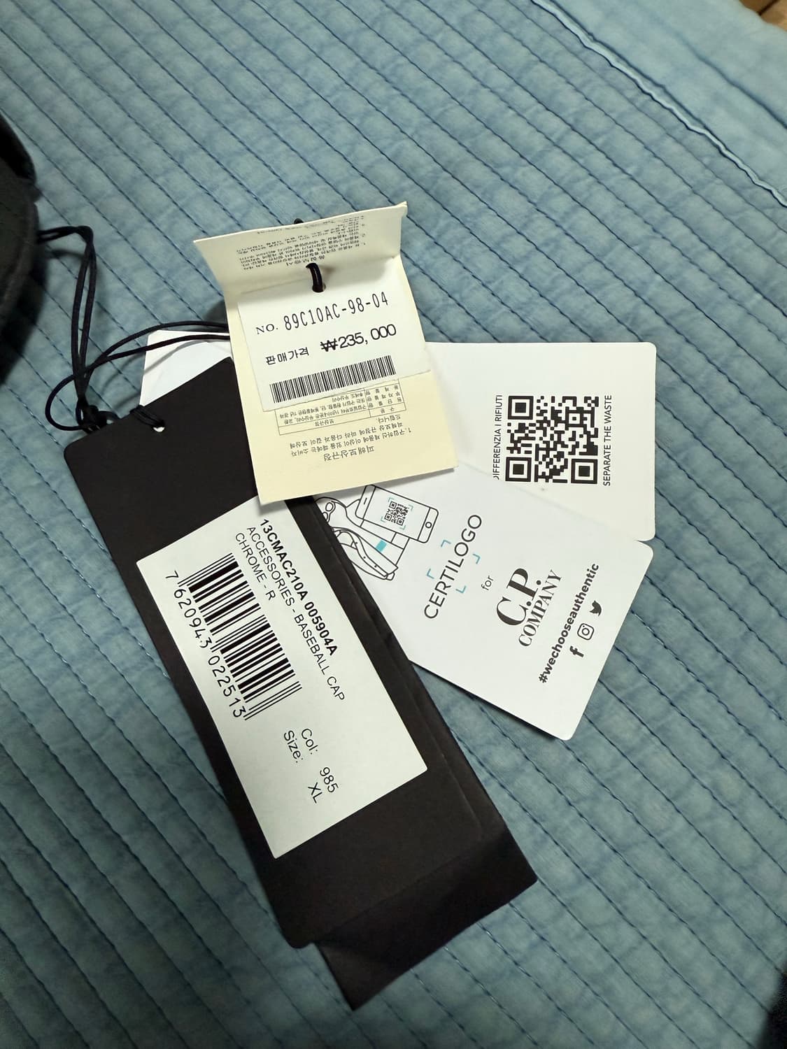 cp컴퍼니 고글캡 차콜xl 새상품 상품이미지4