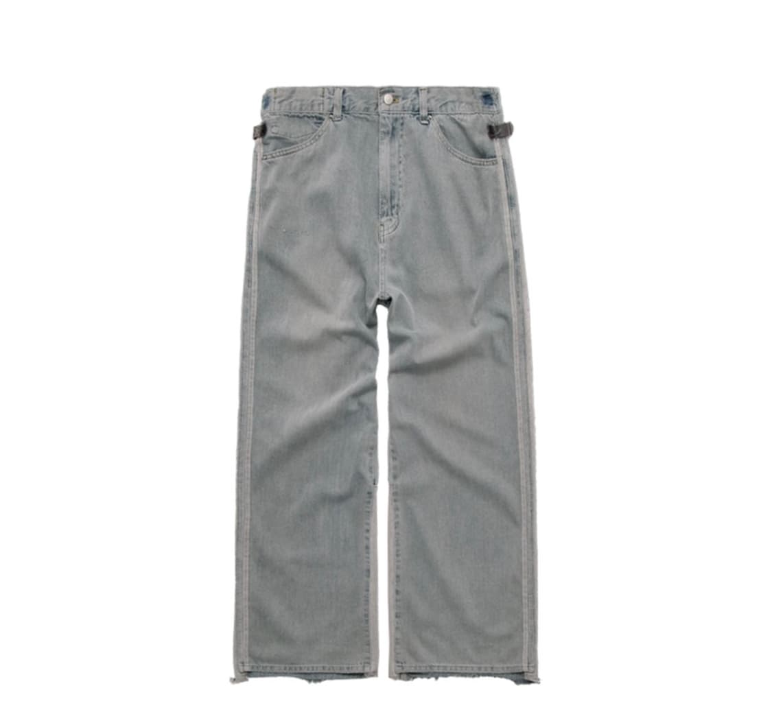 폴리테루 리빌드 고시마 데님 팬츠 블루그레이 4사이즈 상품이미지1