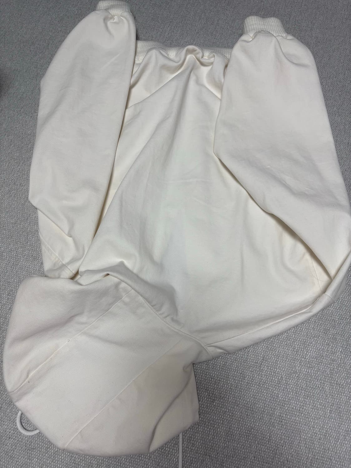 샵페어리 엠보싱 후드 - 화이트 상품이미지3