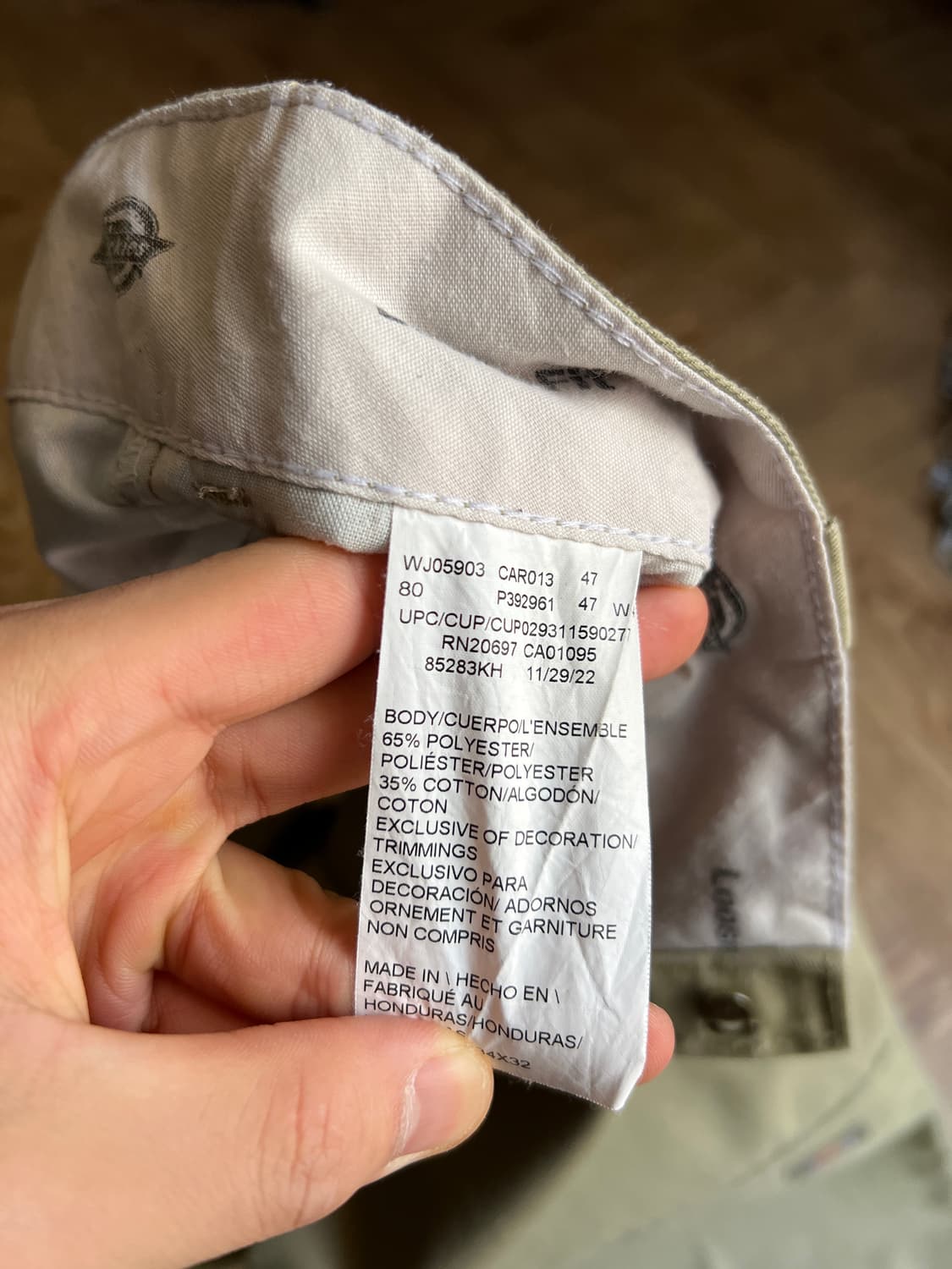 [34]디키즈 USA 베이지 더블니 워크 팬츠 상품이미지7