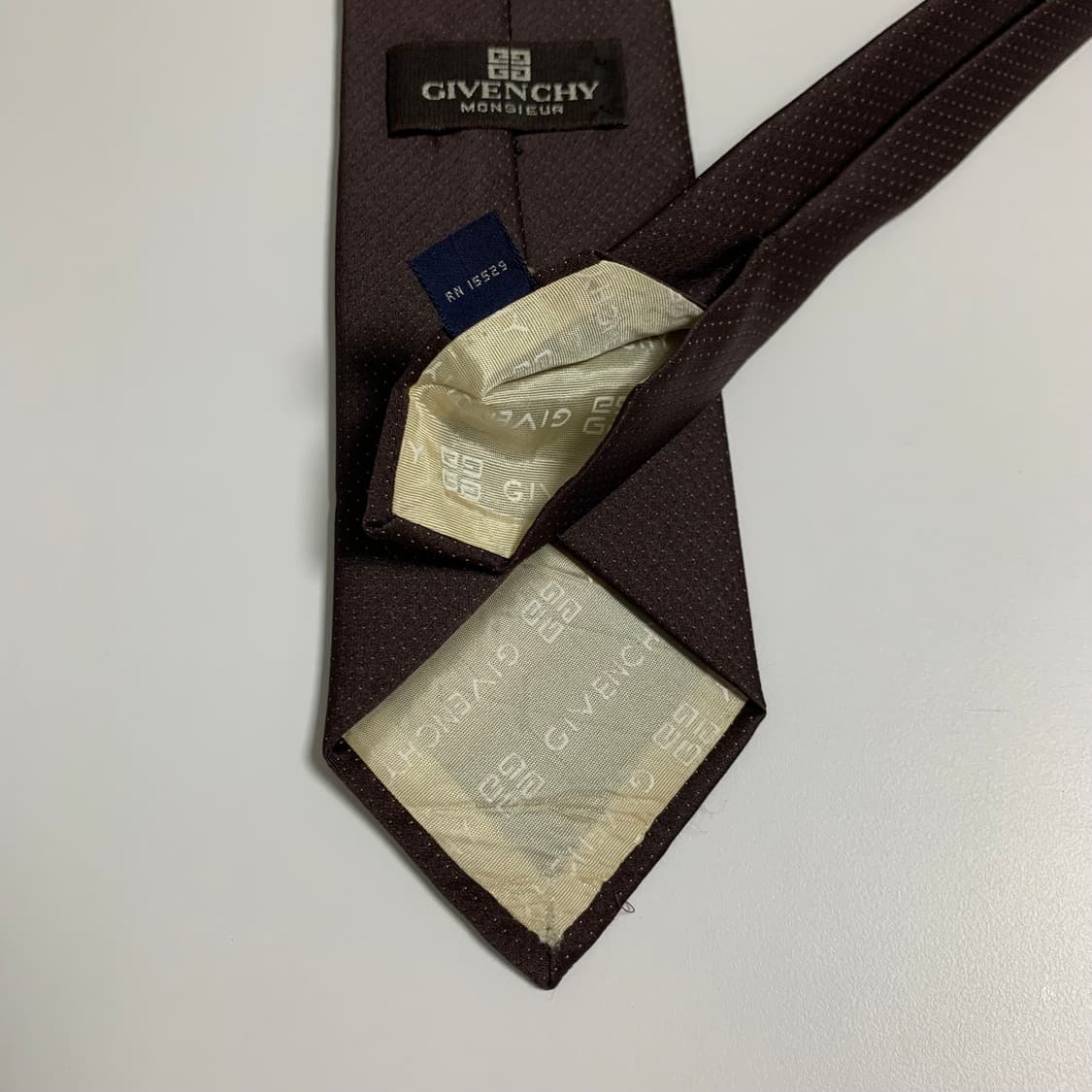 지방시(GIVENCHY) 혼방 클래식 정장 슬림넥타이 A등급 7.5cm 상품이미지6