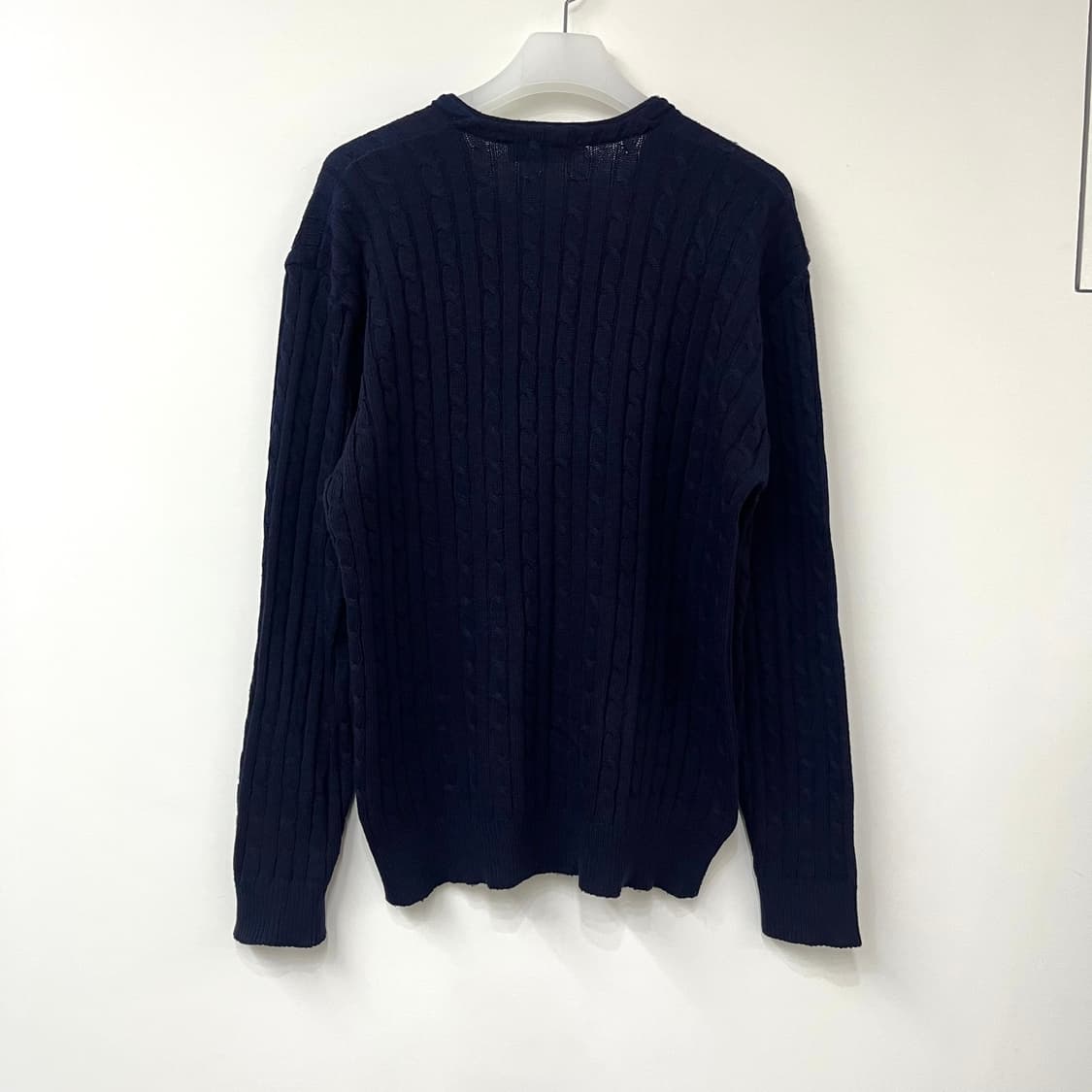 폴로 랄프로렌 네이비 브이넥 케이블 니트 가디건 상품이미지4