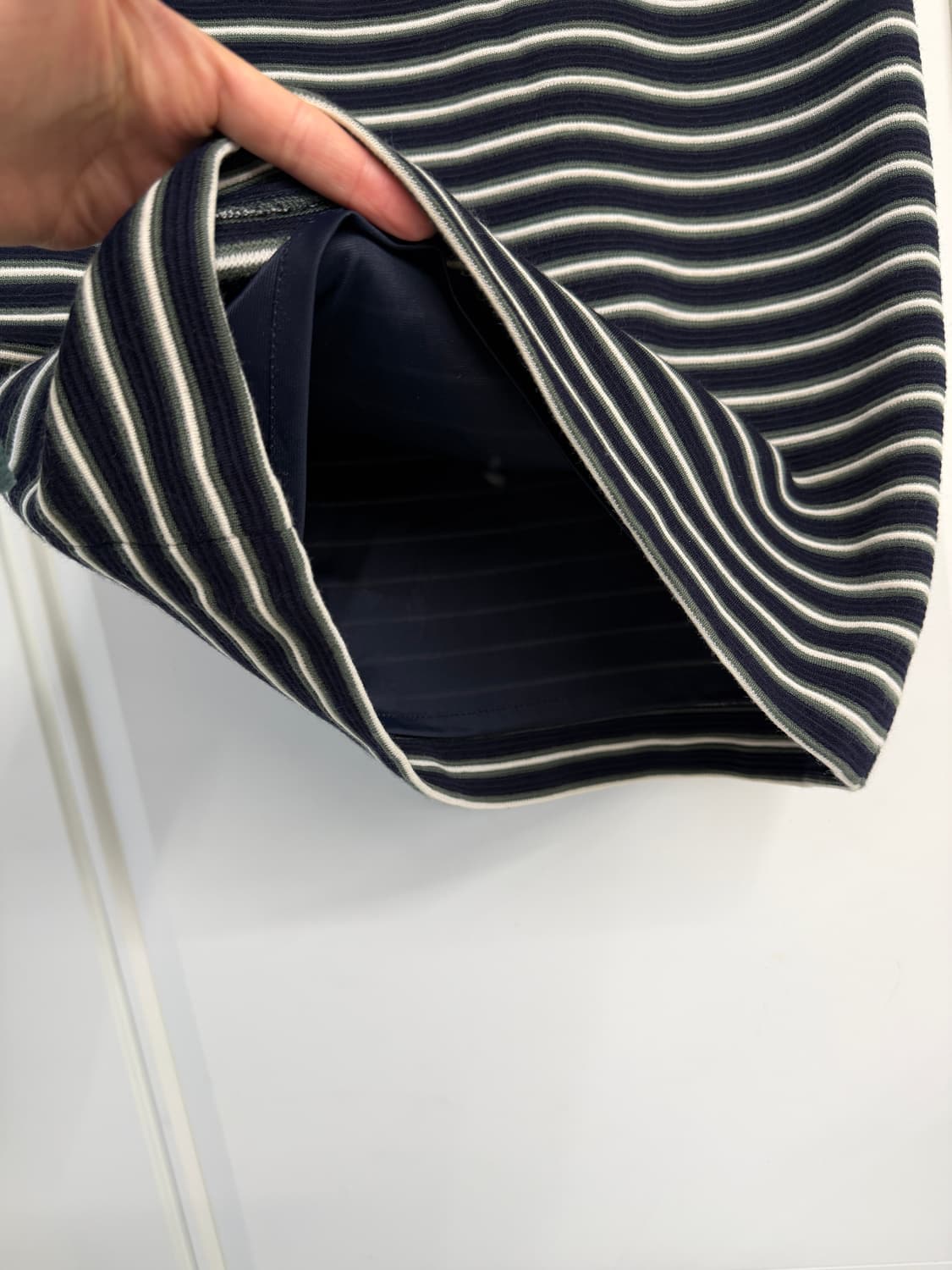 일본빈티지 울 스트라이프 미디스커트 상품이미지5