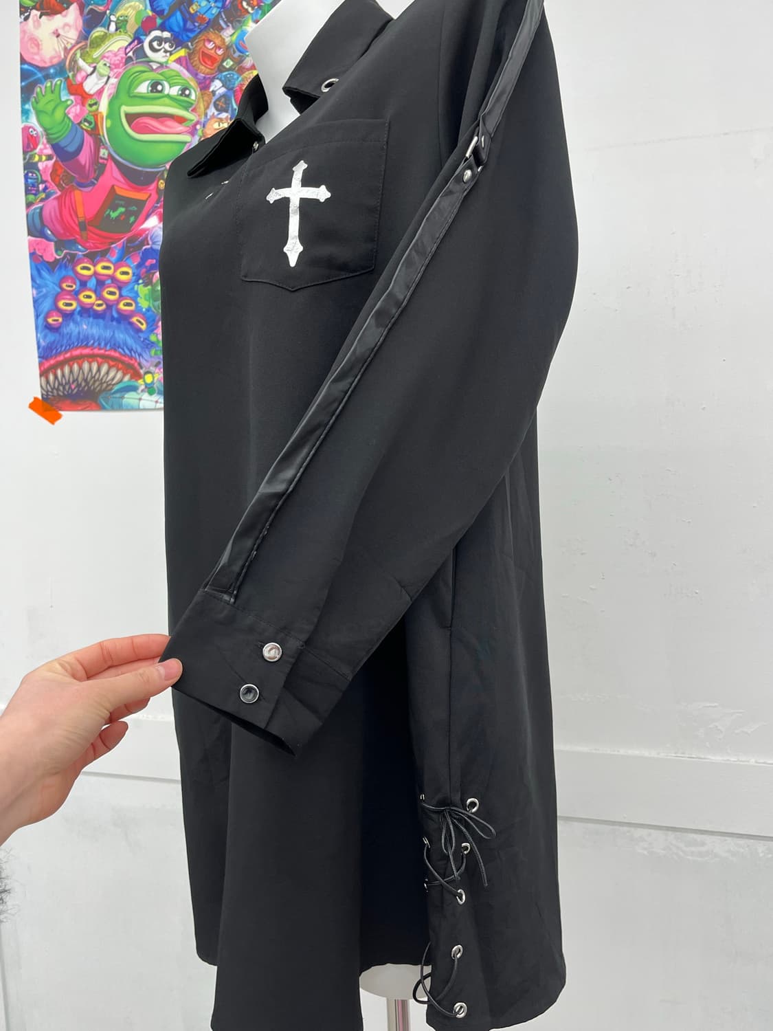 Dearmylove 코르셋 장식 미디 긴팔  상품이미지3