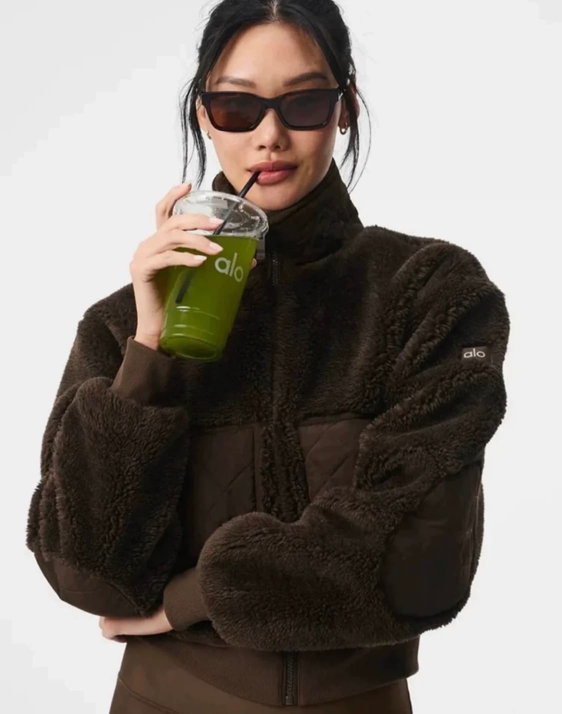 alo알로 쉐르파 봄버 자켓 브라운 상품이미지1