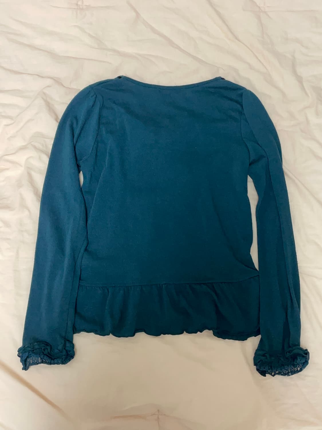 엑시즈팜 대장 리본 롱슬리브 로걀탑 갸루 상품이미지2