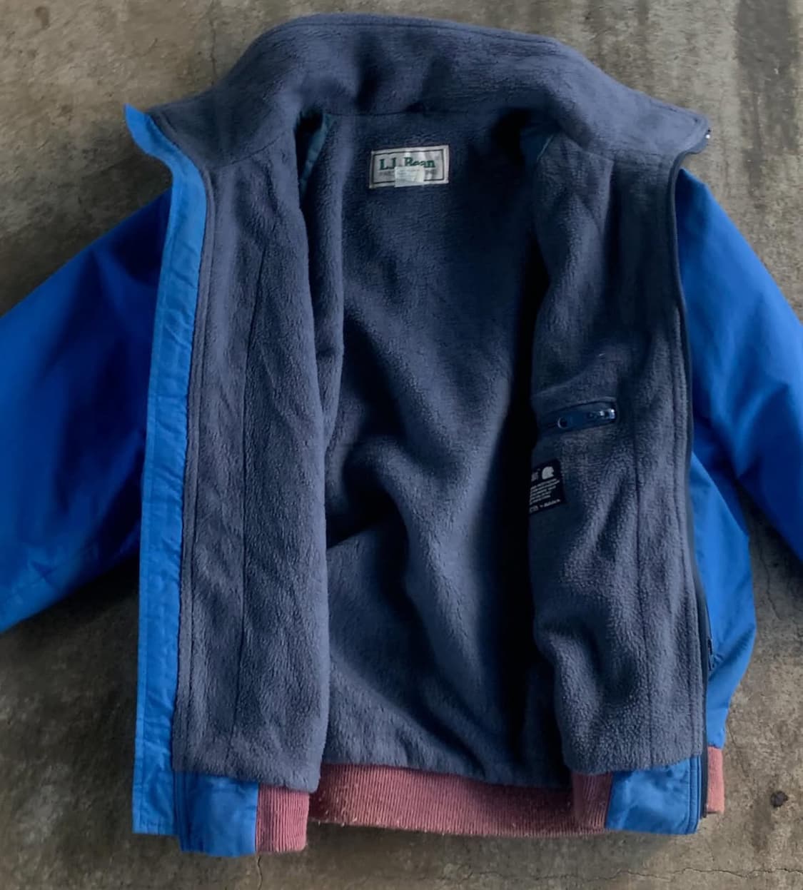80s L.L.Bean 웜업 자켓 L 파란색 상품이미지5