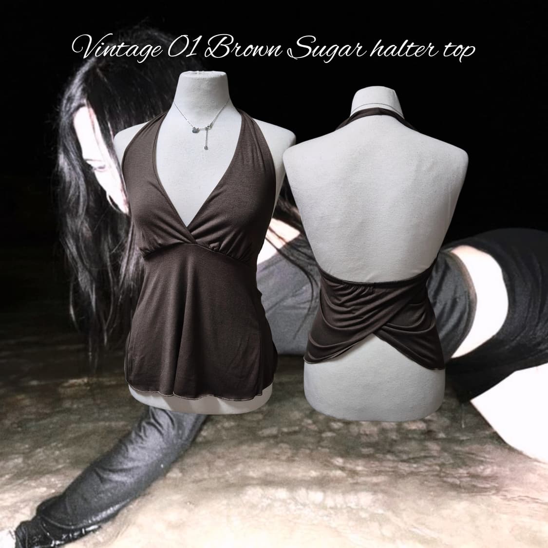 Vintage 01 Brown Sugar halter top 상품이미지1
