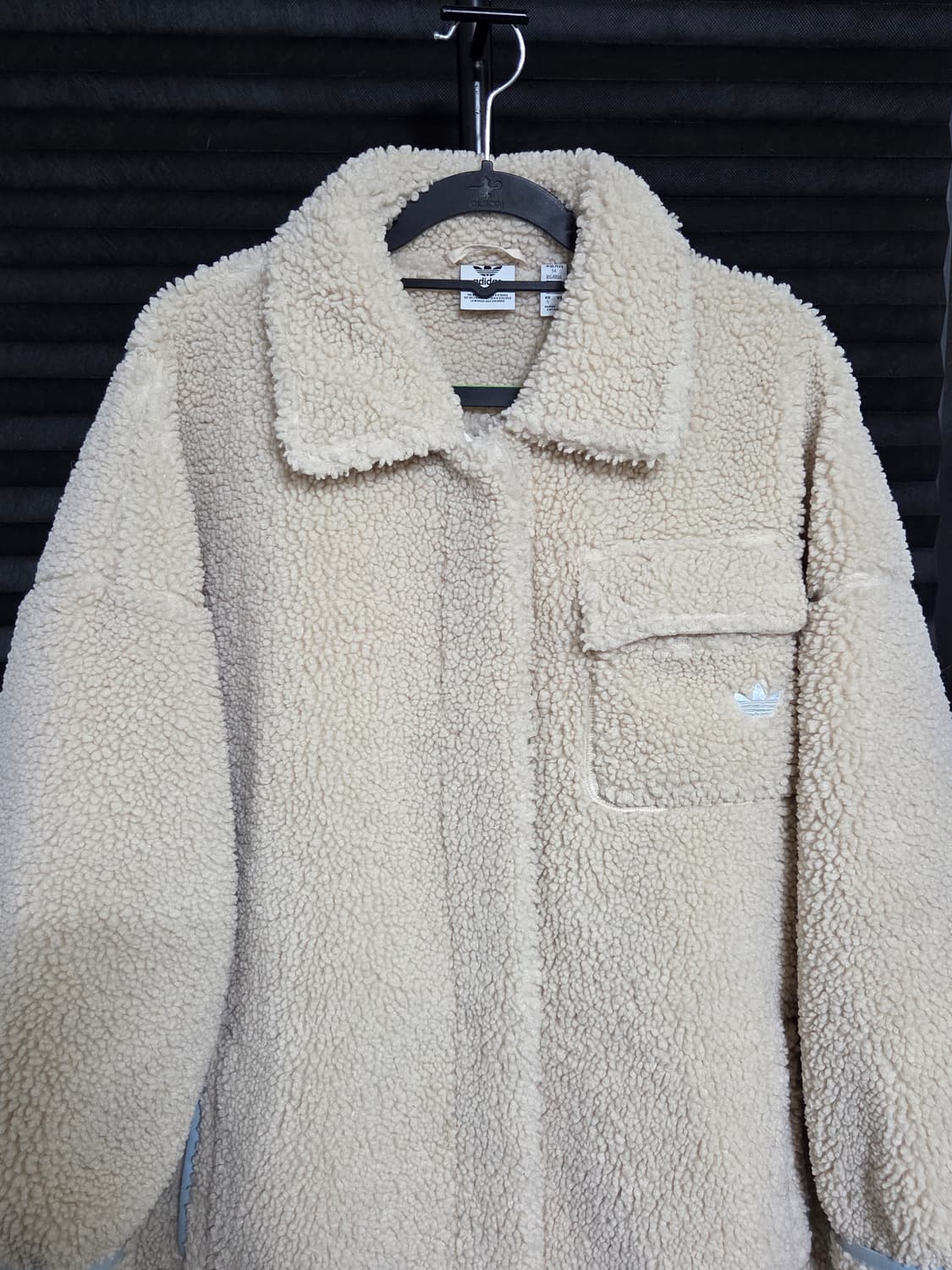 (정품) [아디다스] 쉐르파 플리스 롱자켓 판매합니다. 상품이미지2
