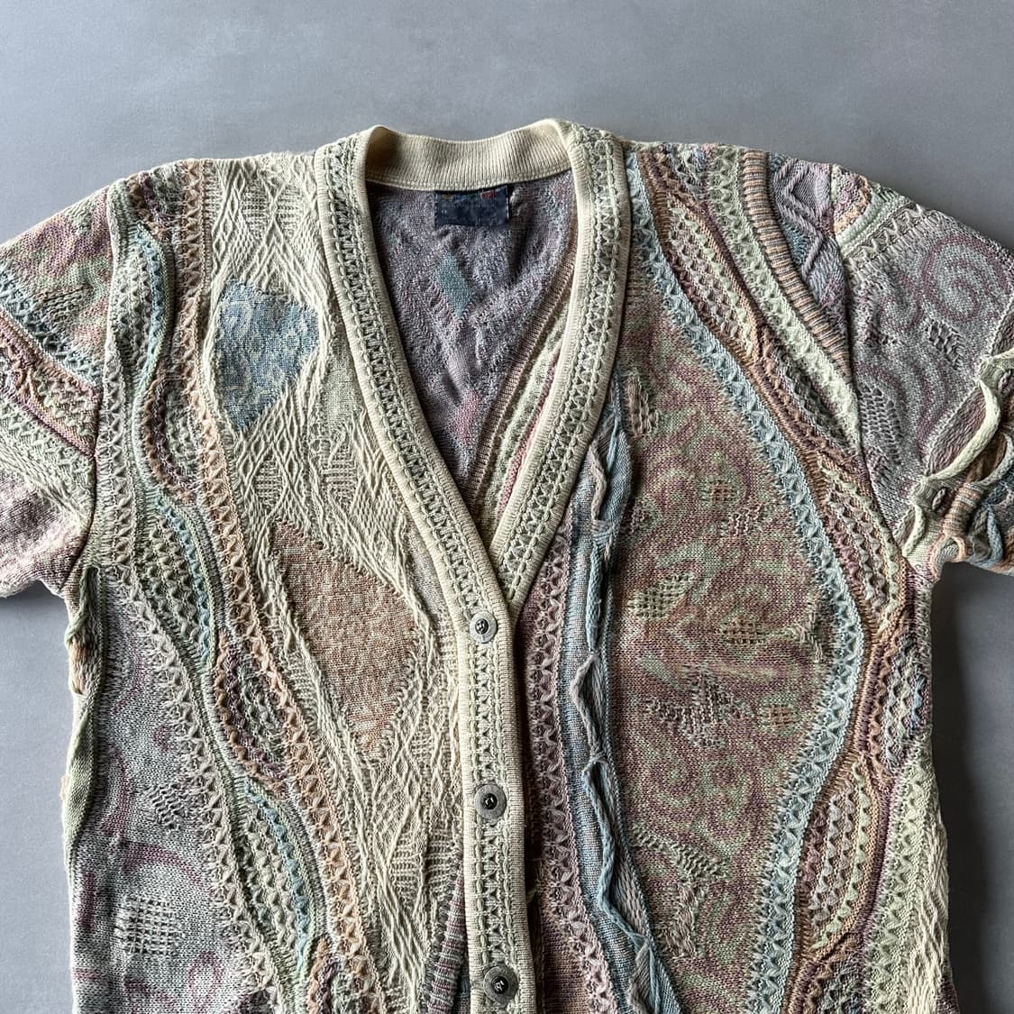 [M]쿠지 COOGI 케이블 니트 가디건 상품이미지5