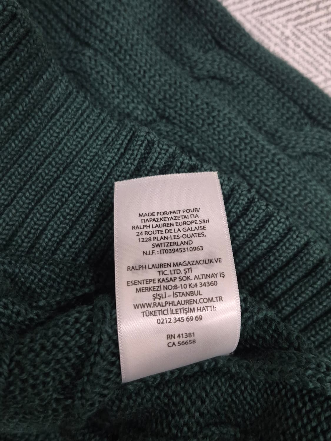 폴로랄프로렌 케이블 꽈배기 니트 남성 105사이즈 상품이미지6