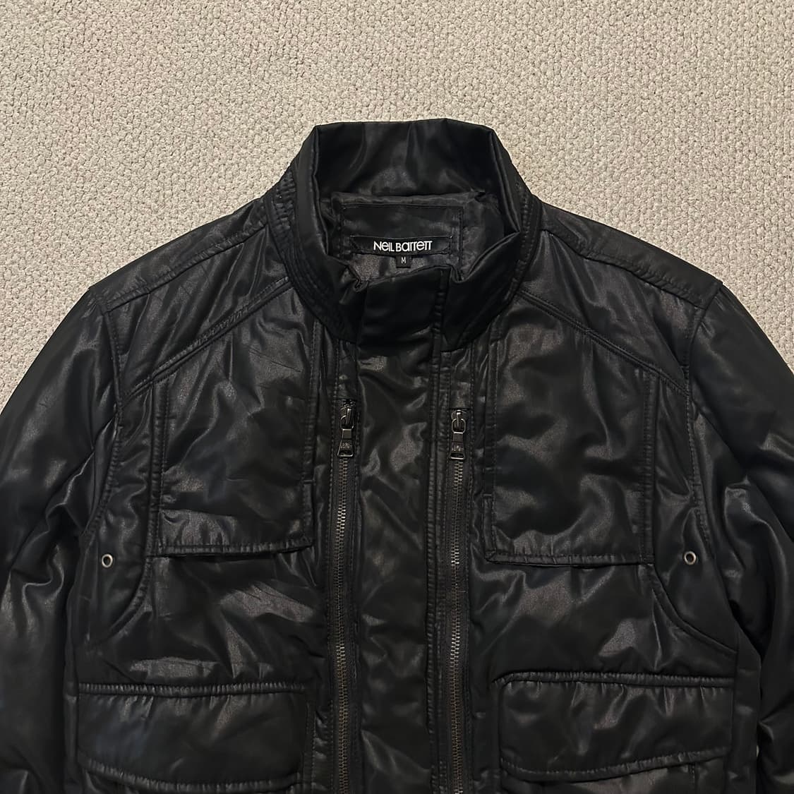 닐바렛 Neil Barrett 멀티 지퍼 글로시 자켓 상품이미지3
