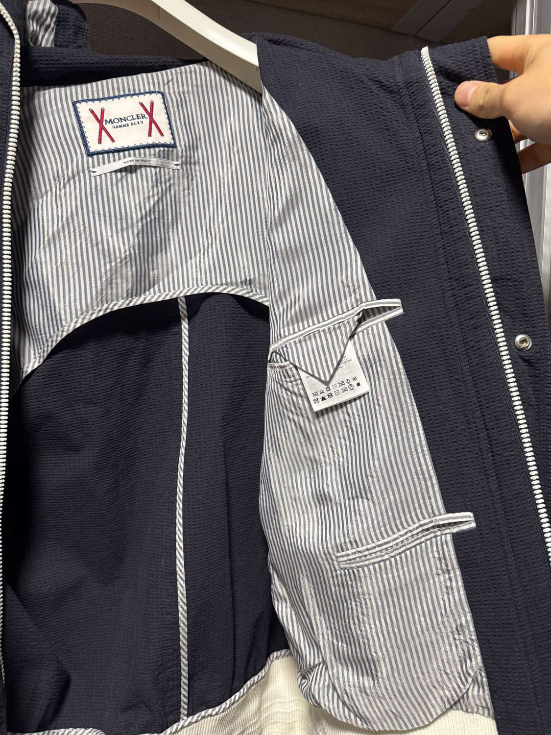 [3] 몽클레어 감마블루 집업자켓 네이비 상품이미지9