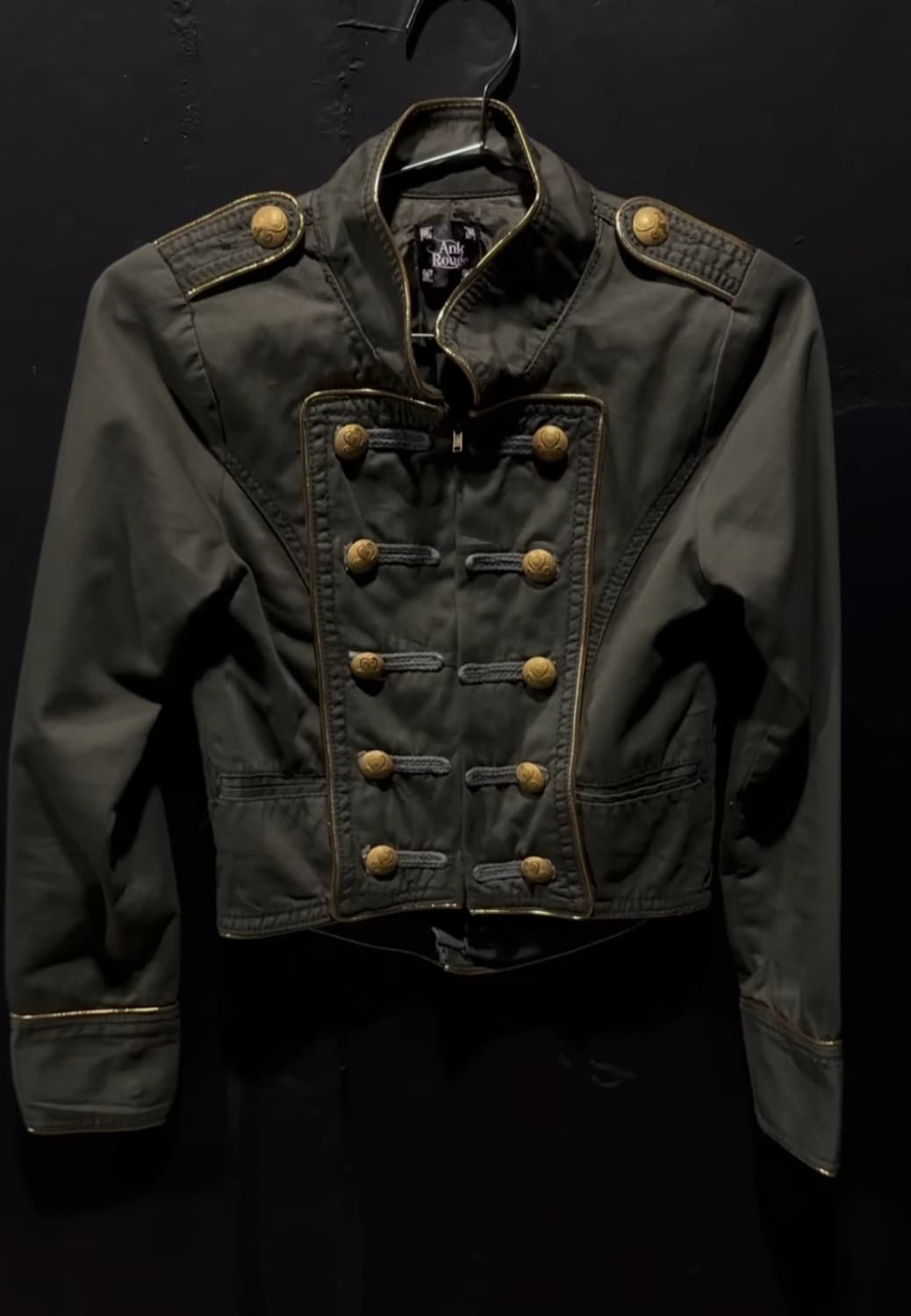 나폴레옹 카키 자켓 갸루y2k 상품이미지3