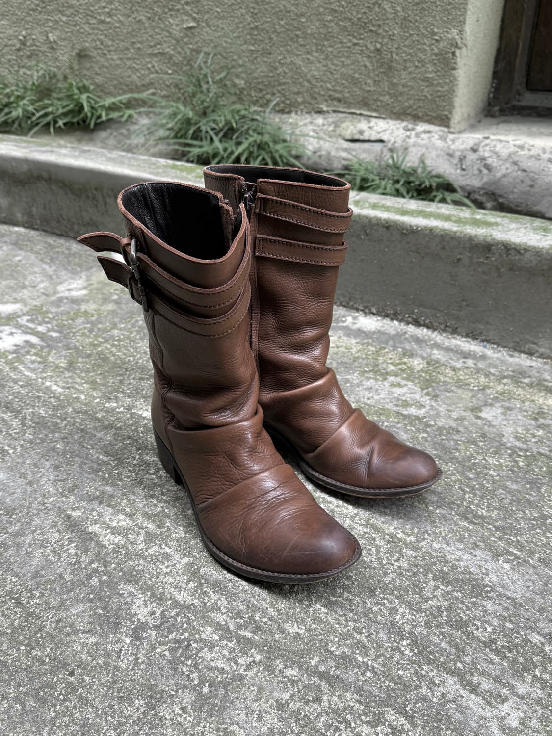 JPN 레더 링클 부츠 상품이미지5