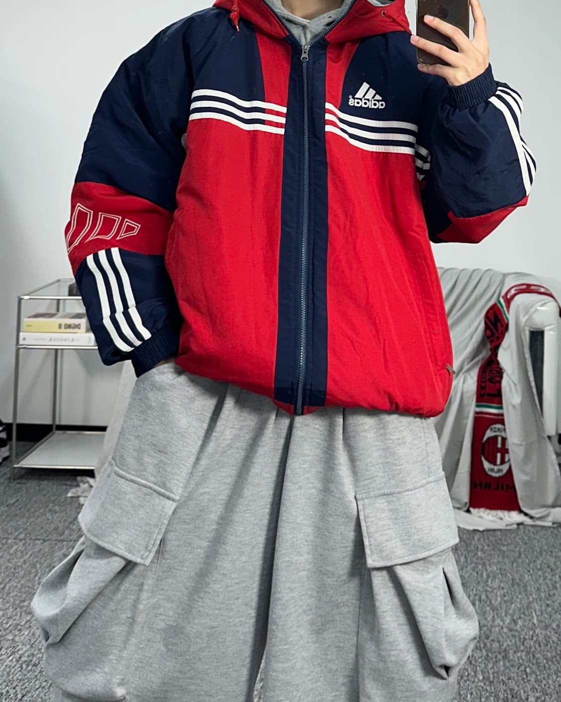 아디다스 90s 누빔 자켓 110 상품이미지3