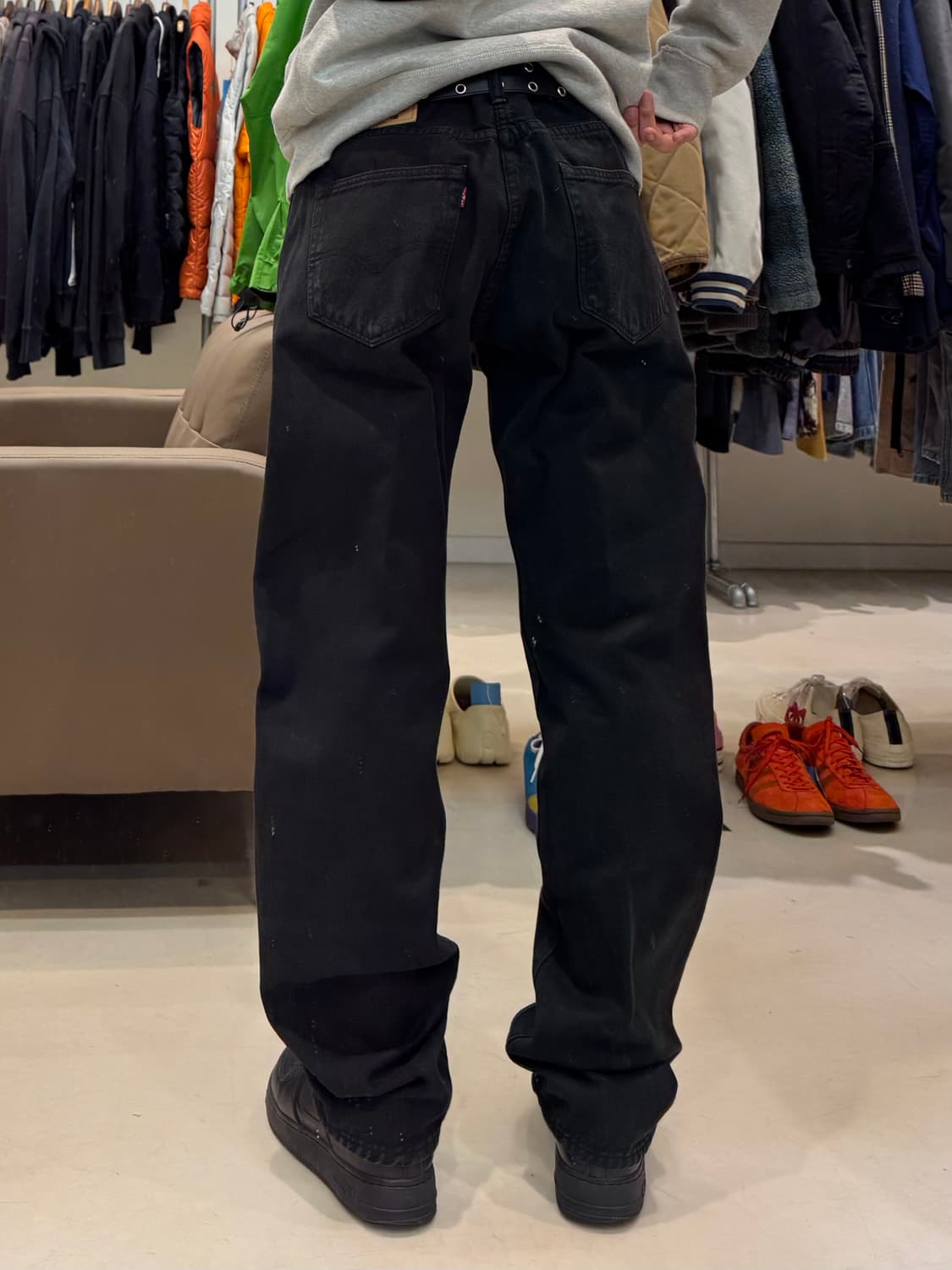 리바이스 501 블랙 데님 팬츠 상품이미지6