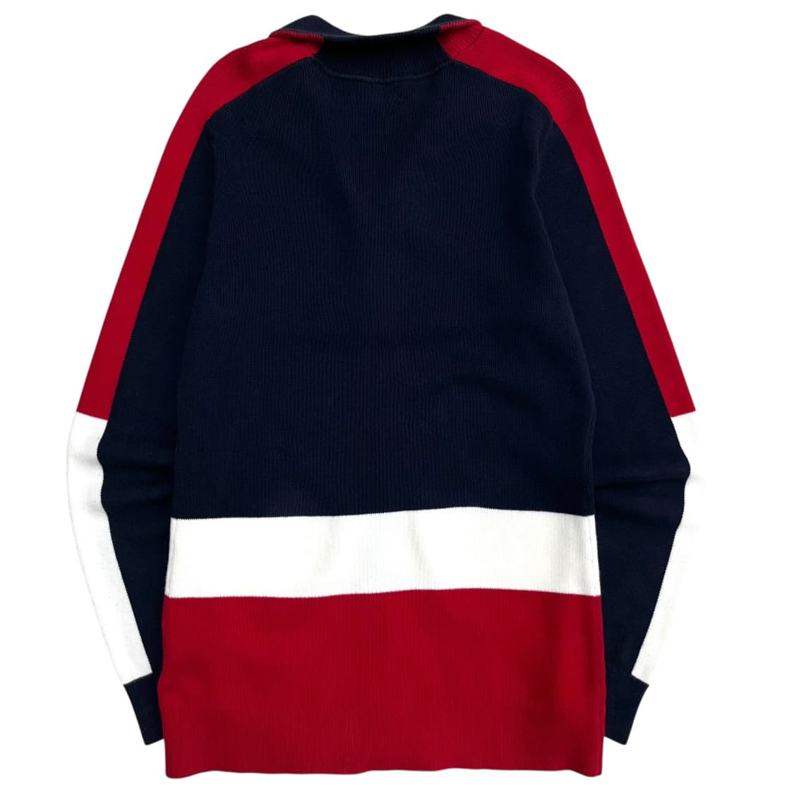 타미힐피거 레드배색 네이비 니트 집업 M 상품이미지3