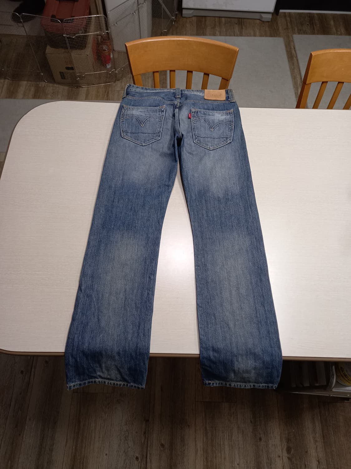 32 리바이스523 워싱 일자 배색진 32-332 상품이미지2