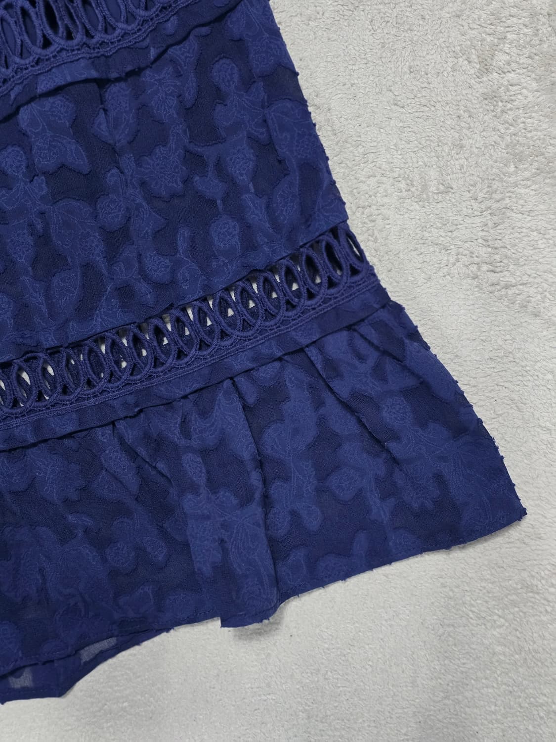 Anna sui 안나수이 네이비 자카드 롱 스커트 상품이미지3