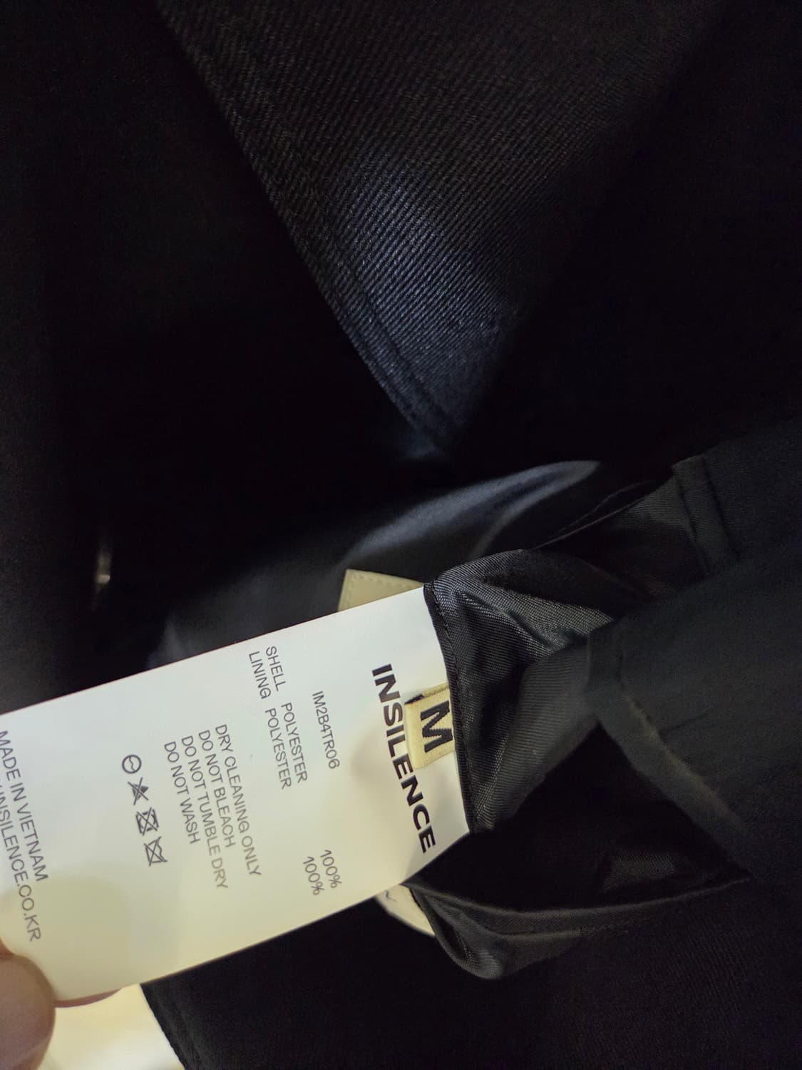 인사일런스 SASAKI 더블 포켓 트렌치 코트 BLACK 상품이미지10