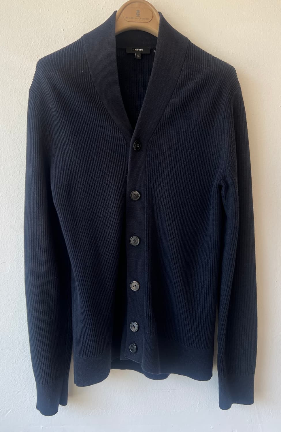 띠어리 네이비 숄카라가디건  상품이미지1