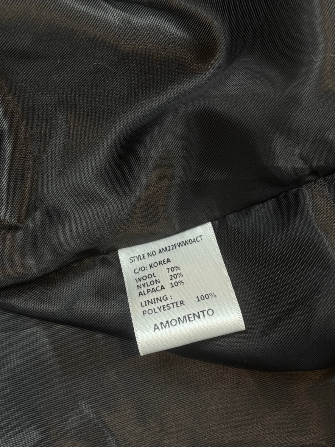 아모멘토 22fw 부클 레글런 코트   상품이미지8