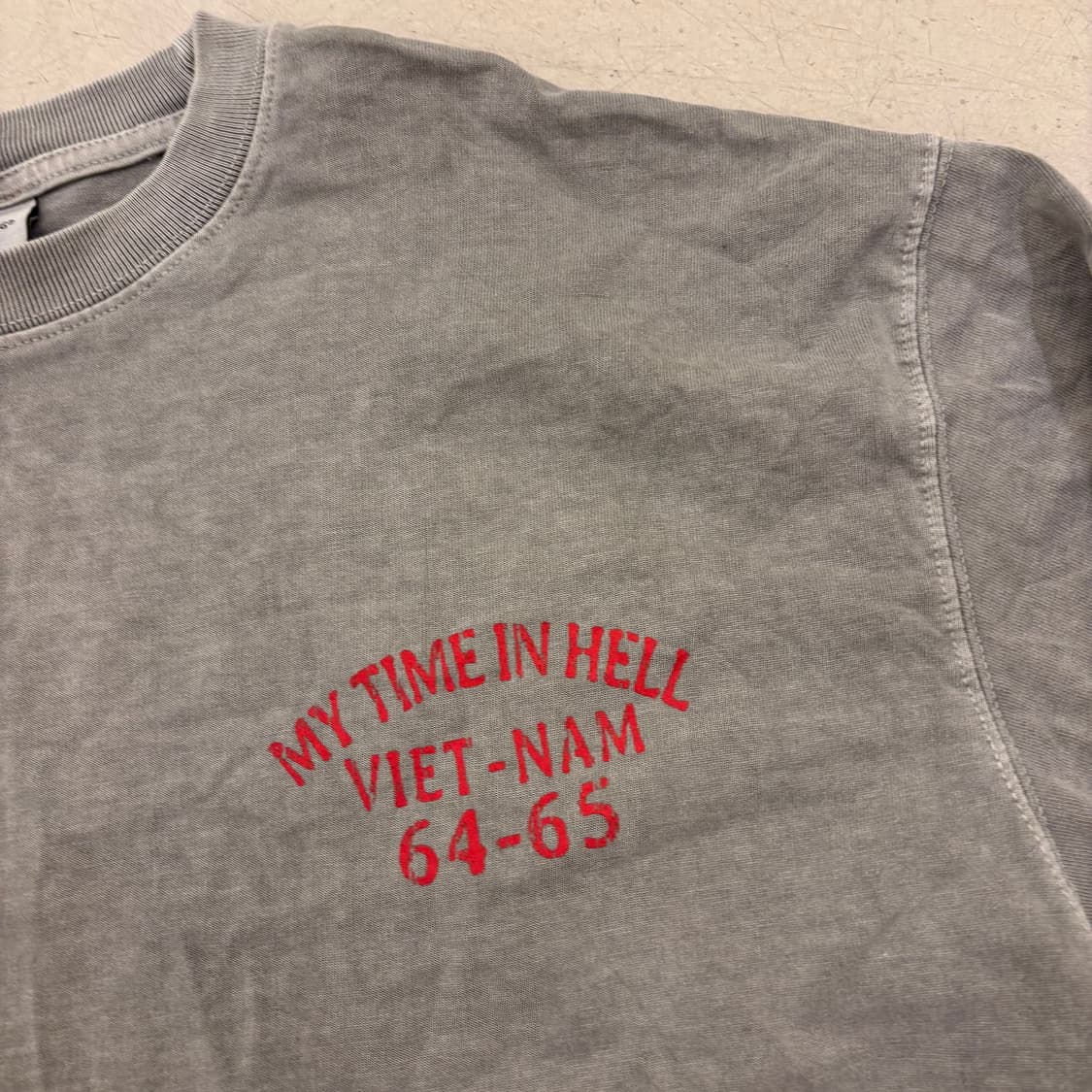 아웃스탠딩 그래픽 피그먼트 롱슬리브 상품이미지2