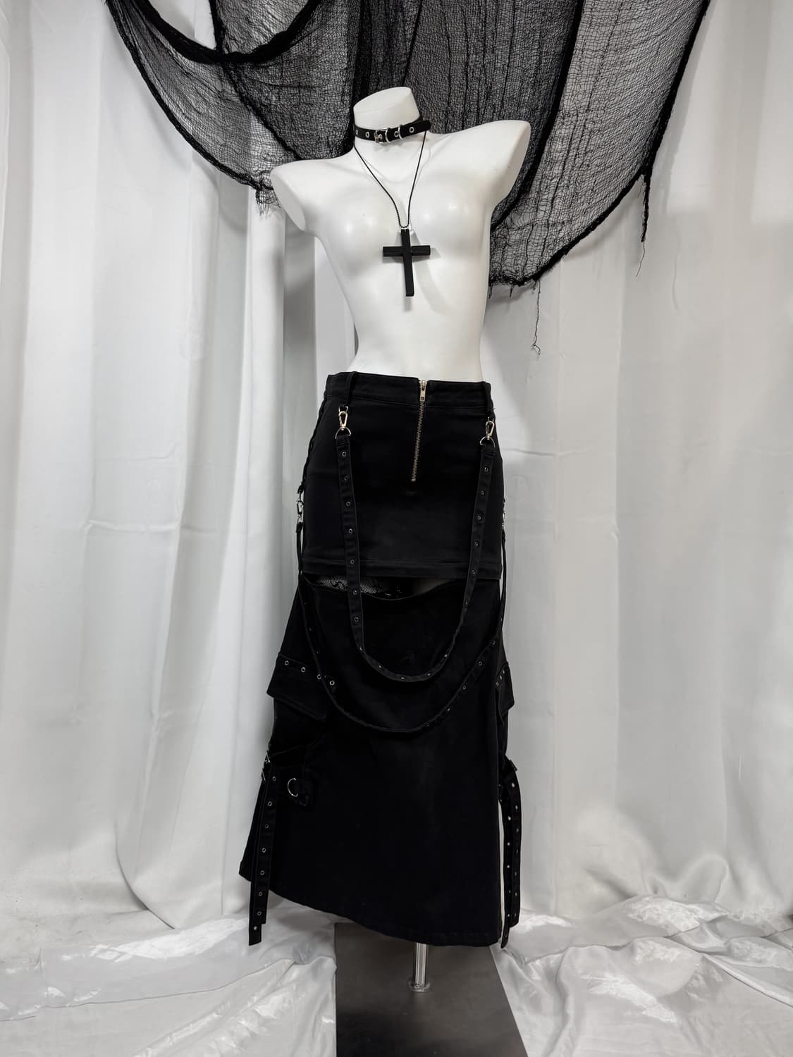 buckle mini long skirt 상품이미지2