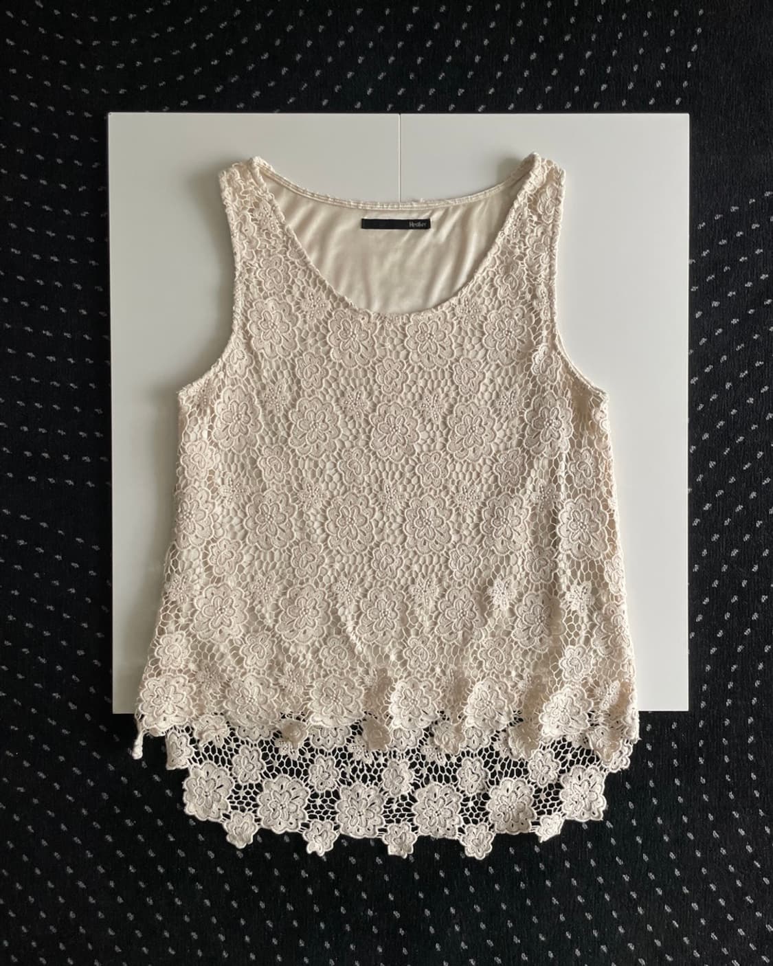 crochet flower sleeveless 상품이미지6