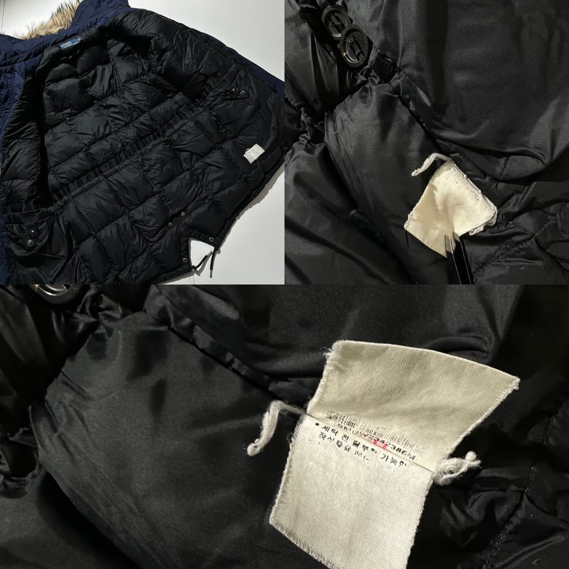 폴로 랄프로렌 N3B 피쉬테일 다운 패딩 파카 네이비 상품이미지10