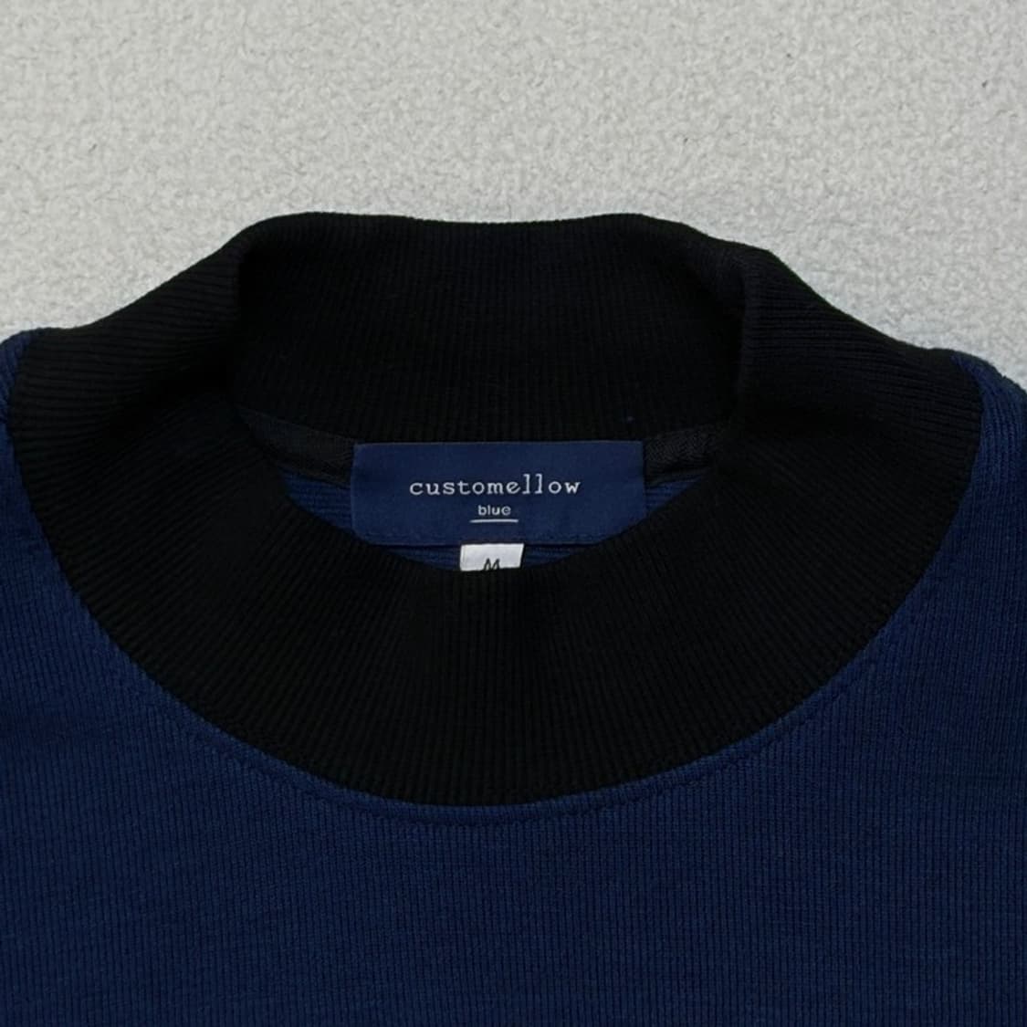 CUSTOMELLOW 네이비 배색 맨투맨 M 상품이미지4