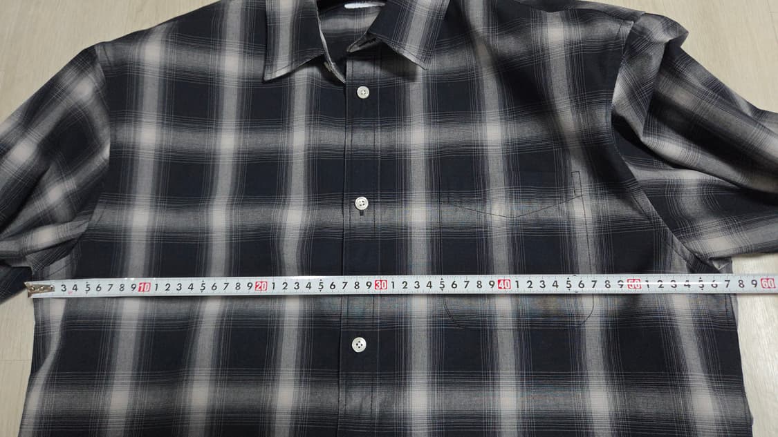 (착샷) 프릭스스토어 체크 셔츠 옴브레 상품이미지6