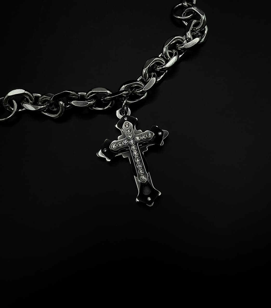 Steel the cross necklace 상품이미지3