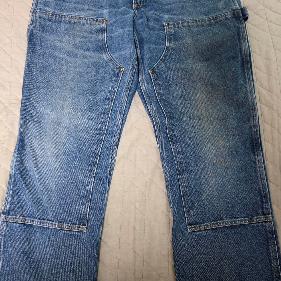 [36X30] 빈티지 칼하트 더블니 데님 릴렉스핏 B-7 상품이미지1