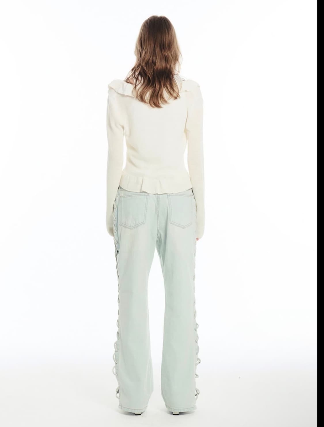 세릭 cerric 사이드 아일렛 진 데님 팬츠 상품이미지3