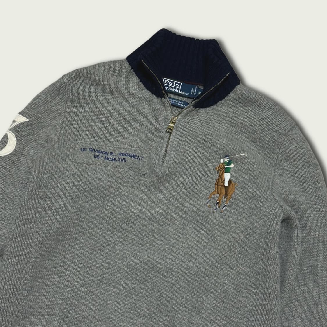 폴로 빅포니 반집업 니트 상품이미지2