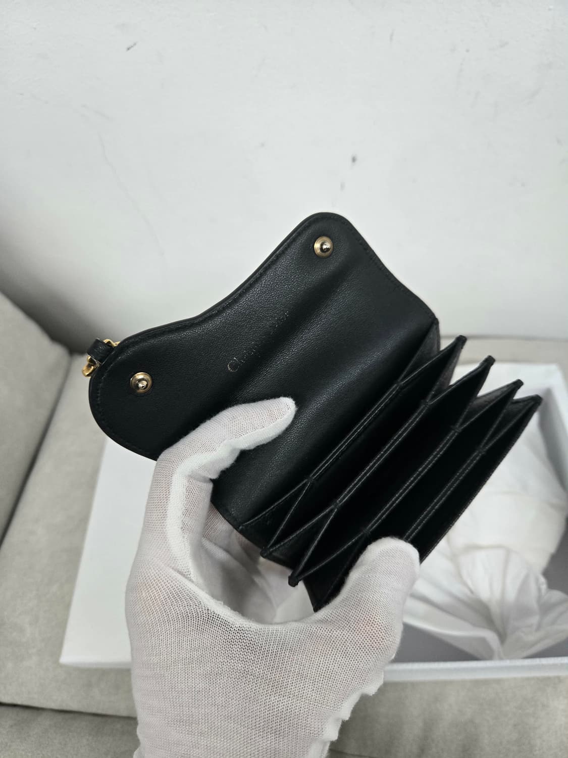 [보증서 정품] 디올 새들 아코디언 반지갑 상품이미지1