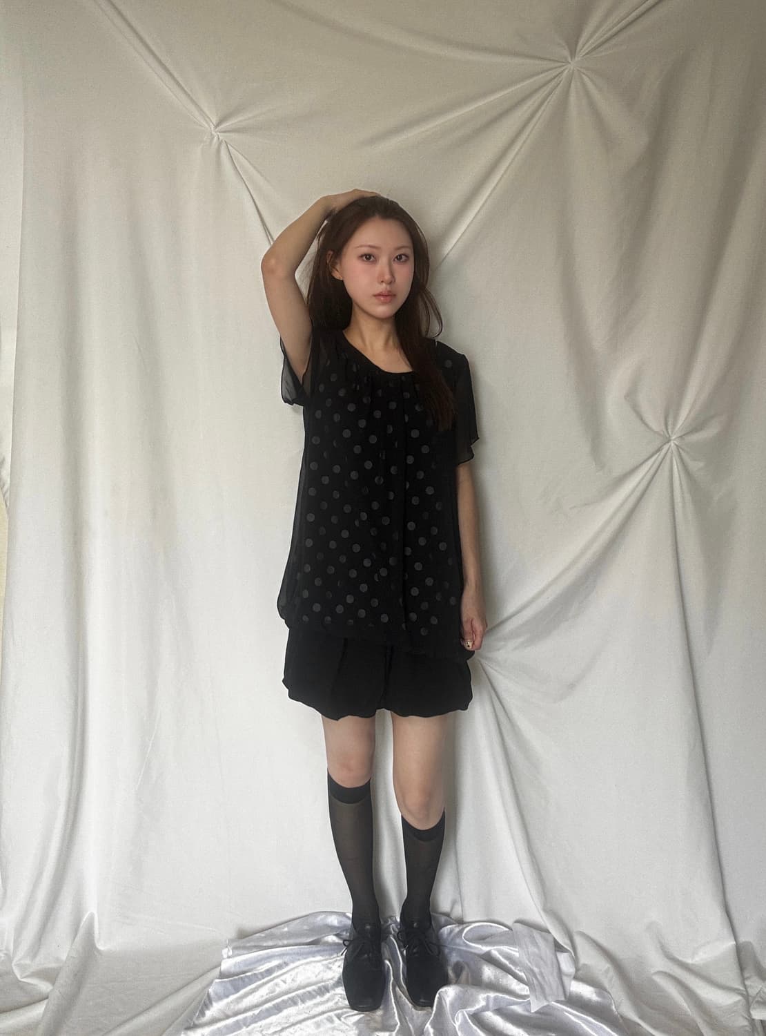 도트 블라우스 상품이미지1