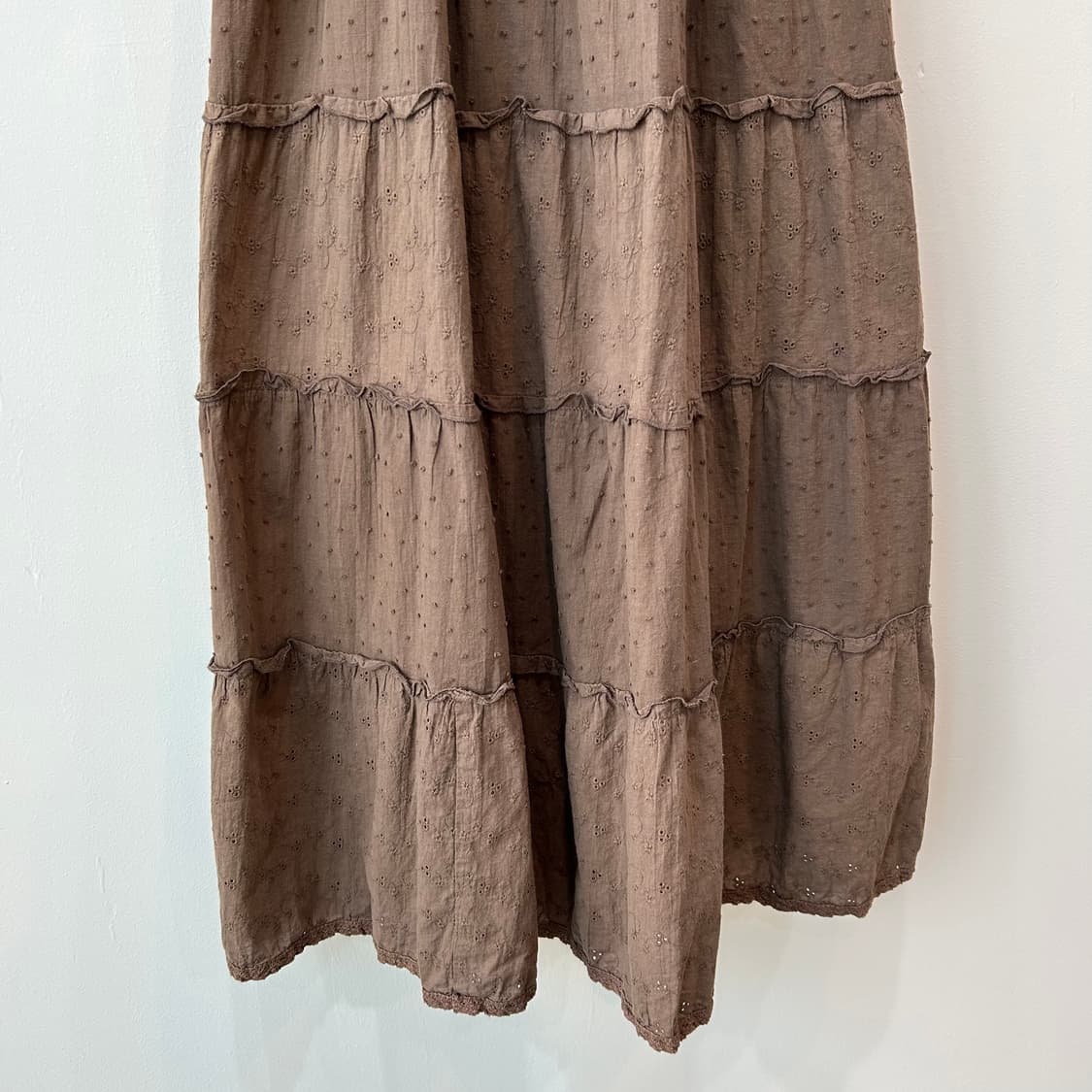 브라운 캉캉 슬리브리스 원피스 상품이미지3