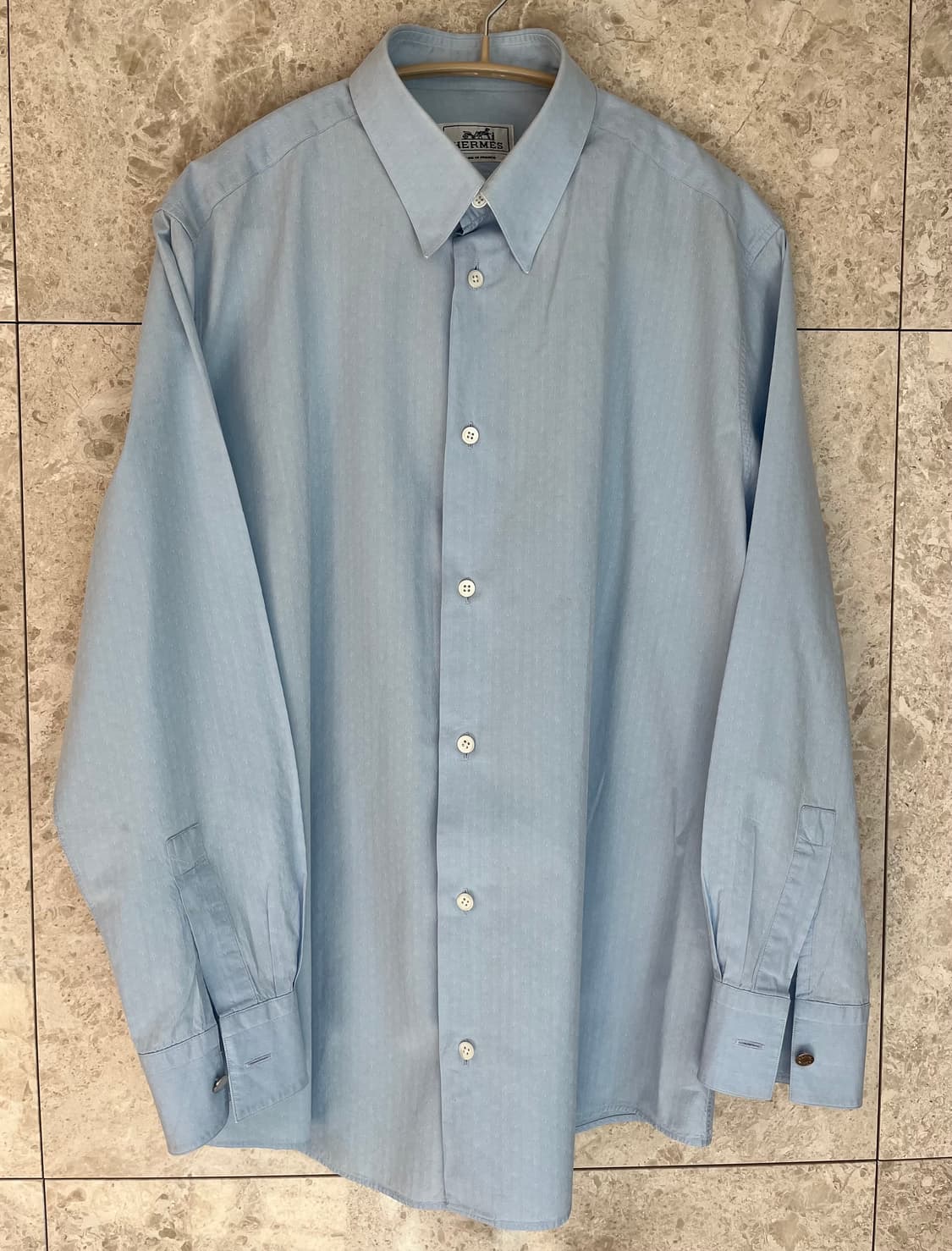 에르메스 남성 셔츠 하늘색 40(100 ~ 105 사이) 정품 상품이미지1