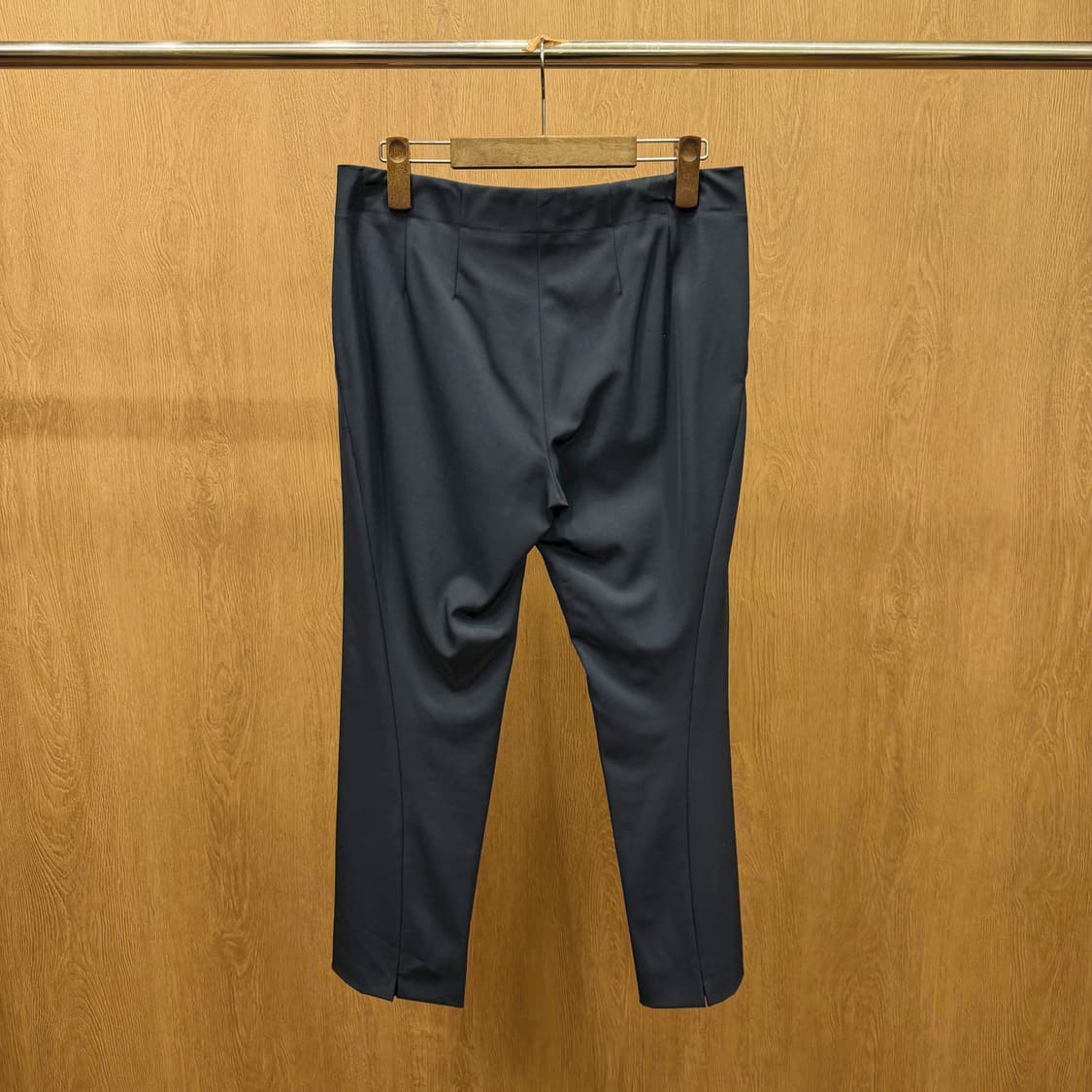 질샌더 슬랙스 팬츠 클래식 테일러드 히든 후크 디테일 스트레이트핏 블랙 상품이미지3