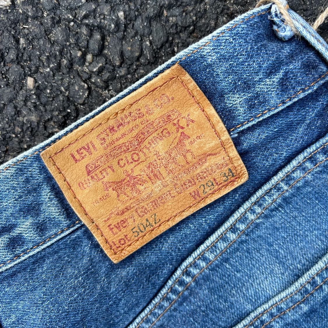 90년대 일본 리바이스 504z-xx 빅e 셀비지 상품이미지9