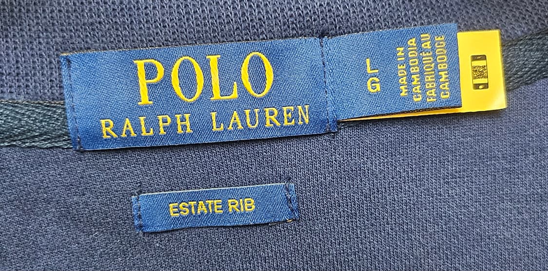 (100)L ☆초대장급☆ 랄프로렌폴로 [네이비] 하프반집업 니트 상품이미지2