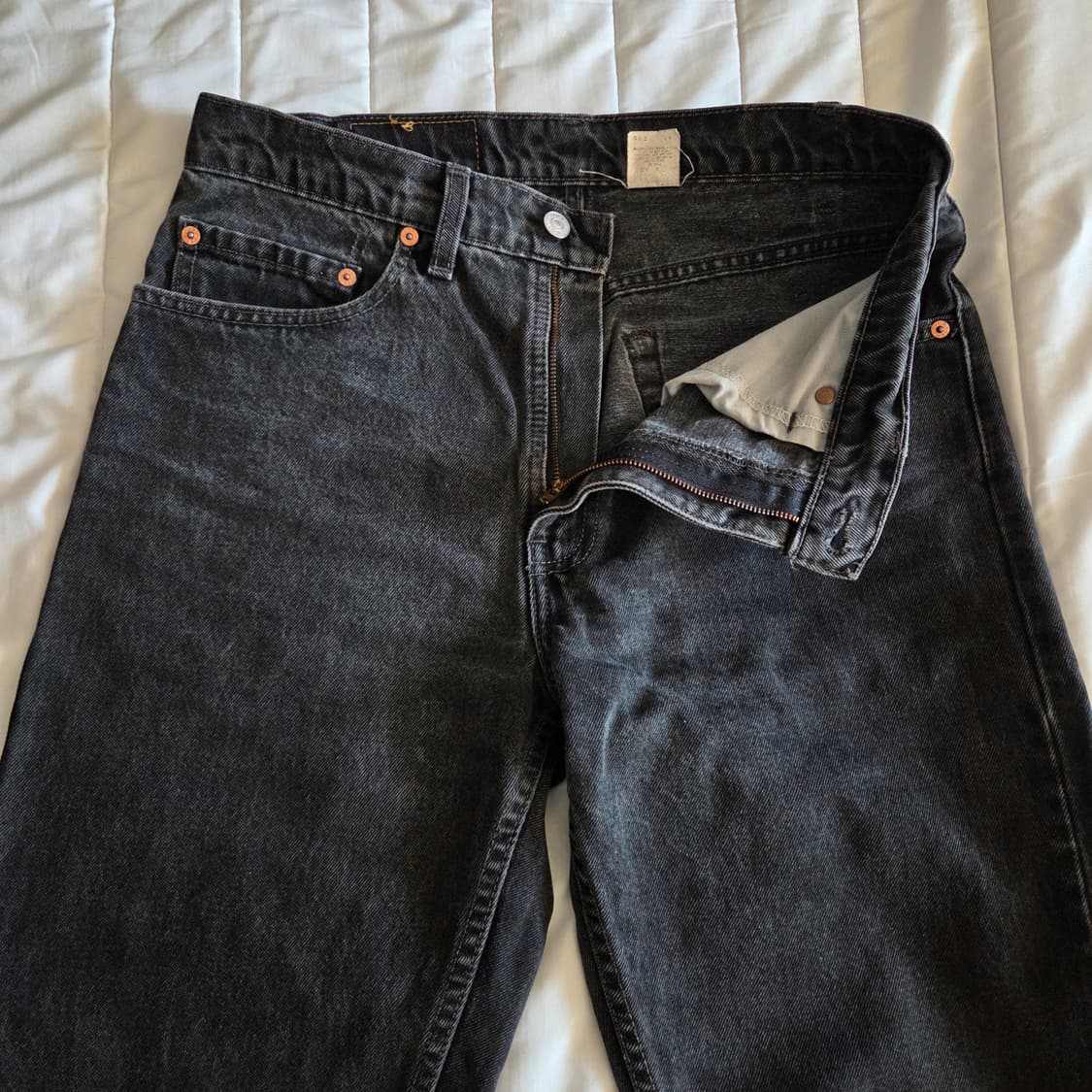 [32]리바이스 00s 505 흑청 데님팬츠 made in Canada 상품이미지5