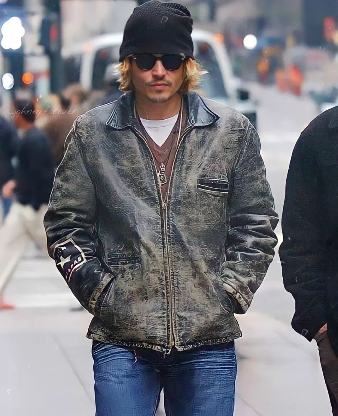 00's 빈티지 디스 레더 자켓 빈티지 레더자켓 라이더 자켓 카페레이서 상품이미지3