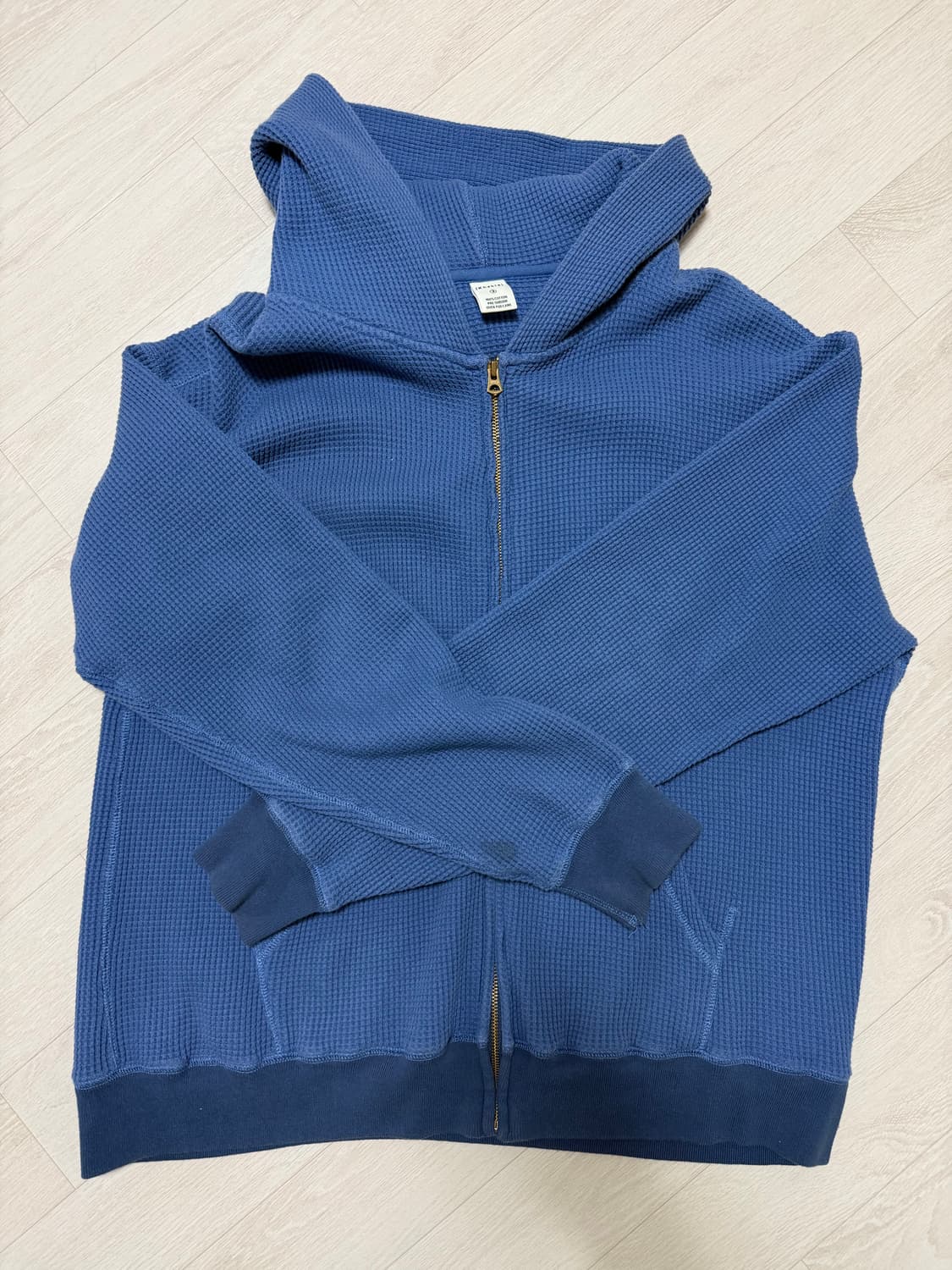 카키스 와플 후드집업 상품이미지1